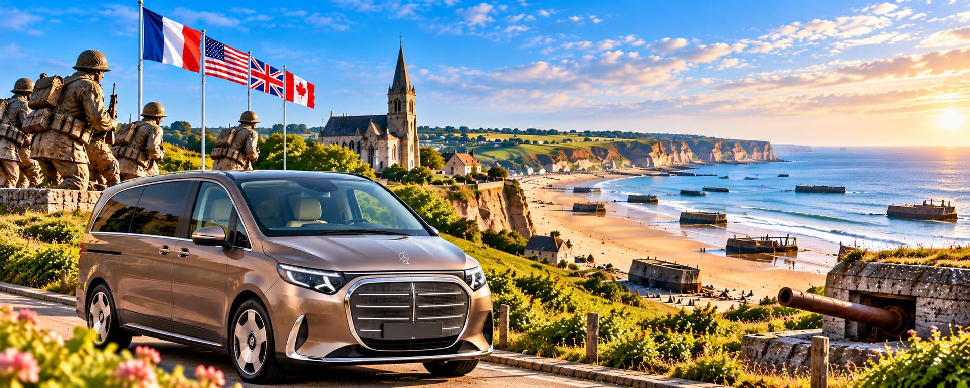 Paris to Normandy D-Day Beaches: A Private Chauffeur Day Trip — Luxberri chauffeur service