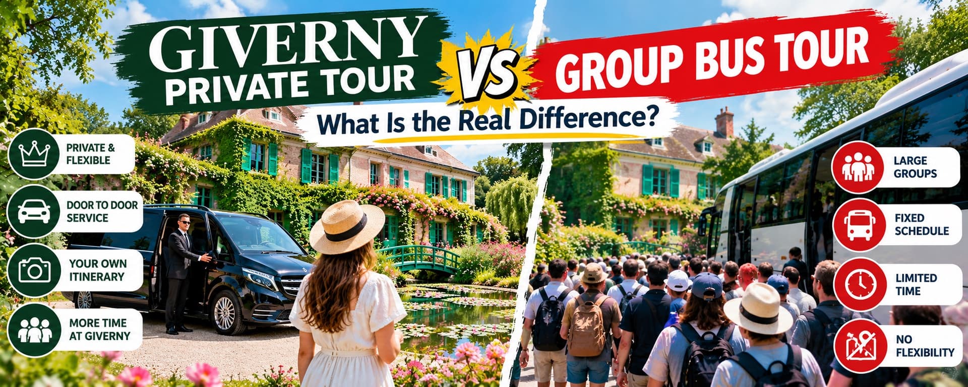 Giverny Private Tour vs Group Bus Tour: What Is the Real Difference? — Luxberri chauffeur service