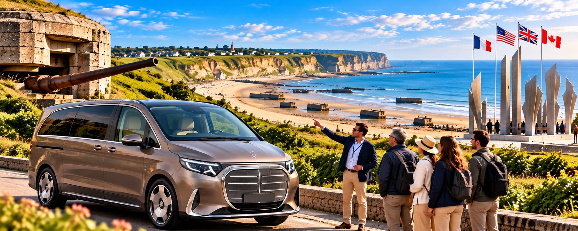 Normandy D-Day Tour from Paris with a Private Guide — Luxberri chauffeur service