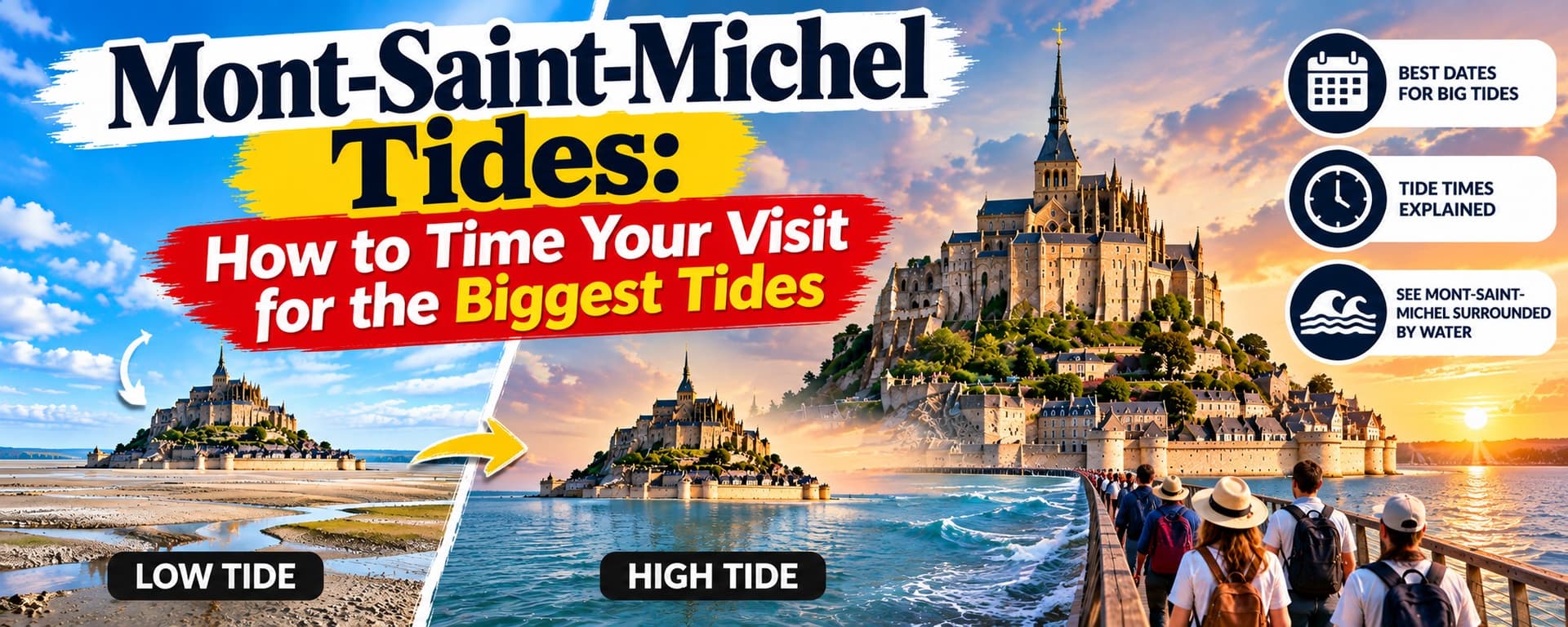 Mont-Saint-Michel Tides: How to Time Your Visit for the Biggest Tides — Luxberri chauffeur service