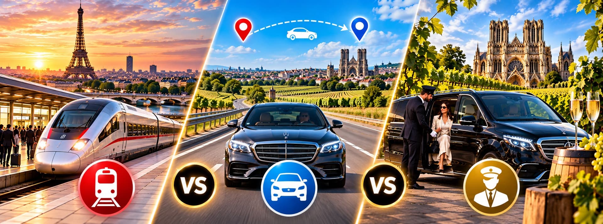 Paris to Reims: Train vs Car vs Private Driver, Which Is Best? — Luxberri chauffeur service