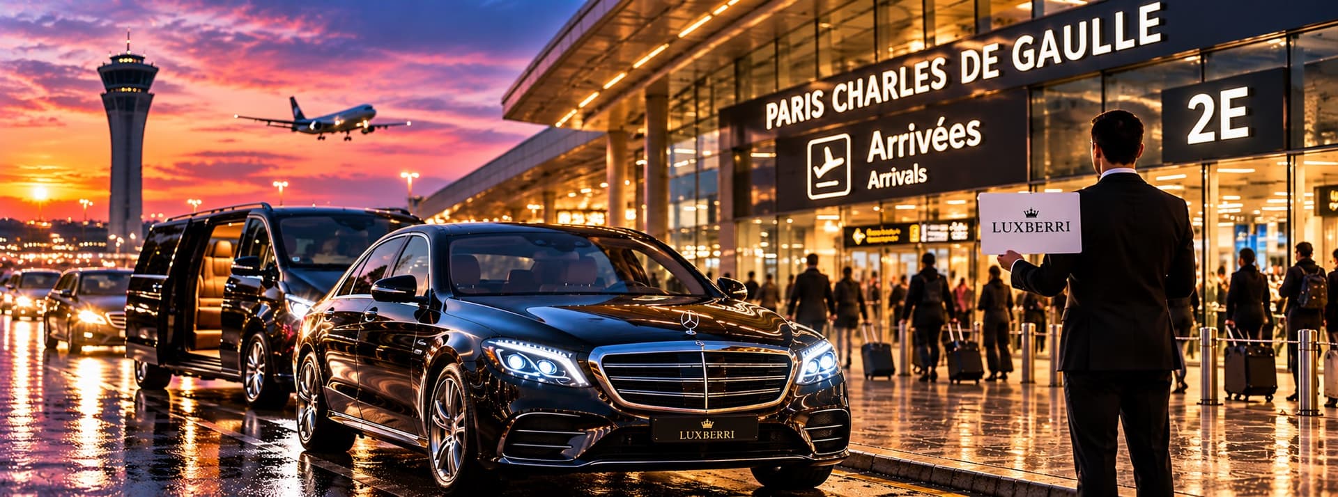 Round Trip Deal: CDG Airport to Paris and Back at a Fixed Price — Luxberri chauffeur service